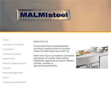 Tablet Screenshot of malmi-steel.fi